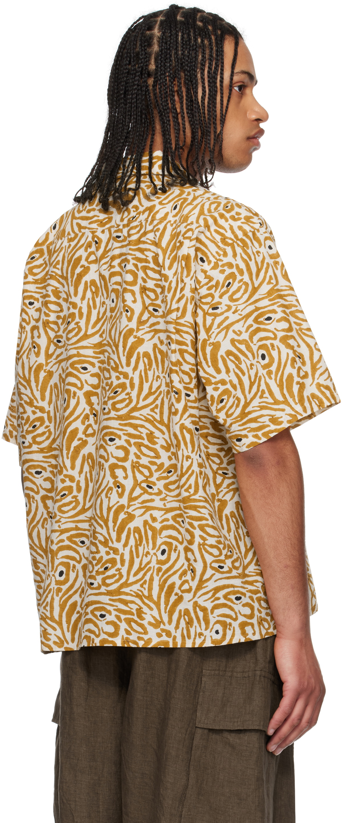 KAPTAIN SUNSHINE Yellow Open Collared S/S Shirt Kaptain Sunshine