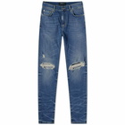 Represent Men's Destroyer Denim Jean in Vintage Blue