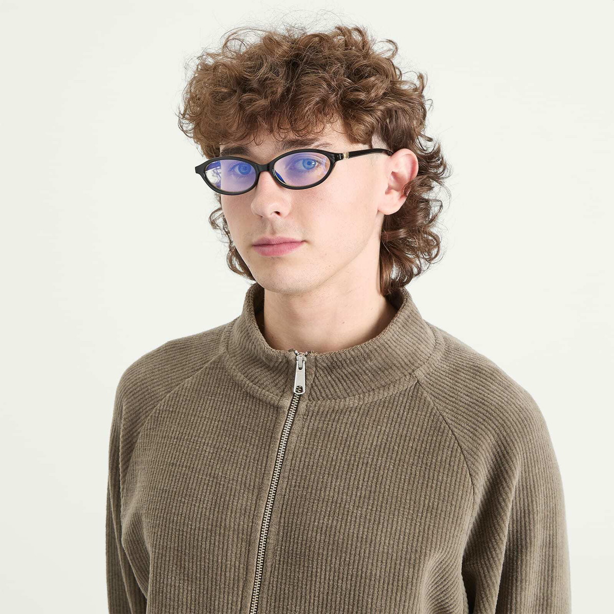Le Specs Duskfall Blue Light Optical Glasses in Black/Blue Light Lens 