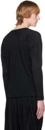 HOMME PLISSÉ ISSEY MIYAKE Black Basics Long Sleeve T-Shirt