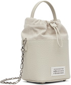 Maison Margiela Off-White Small 5AC Bucket Bag