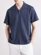 3sixteen - Convertible-collar Linen and Cotton-Blend Shirt - Blue