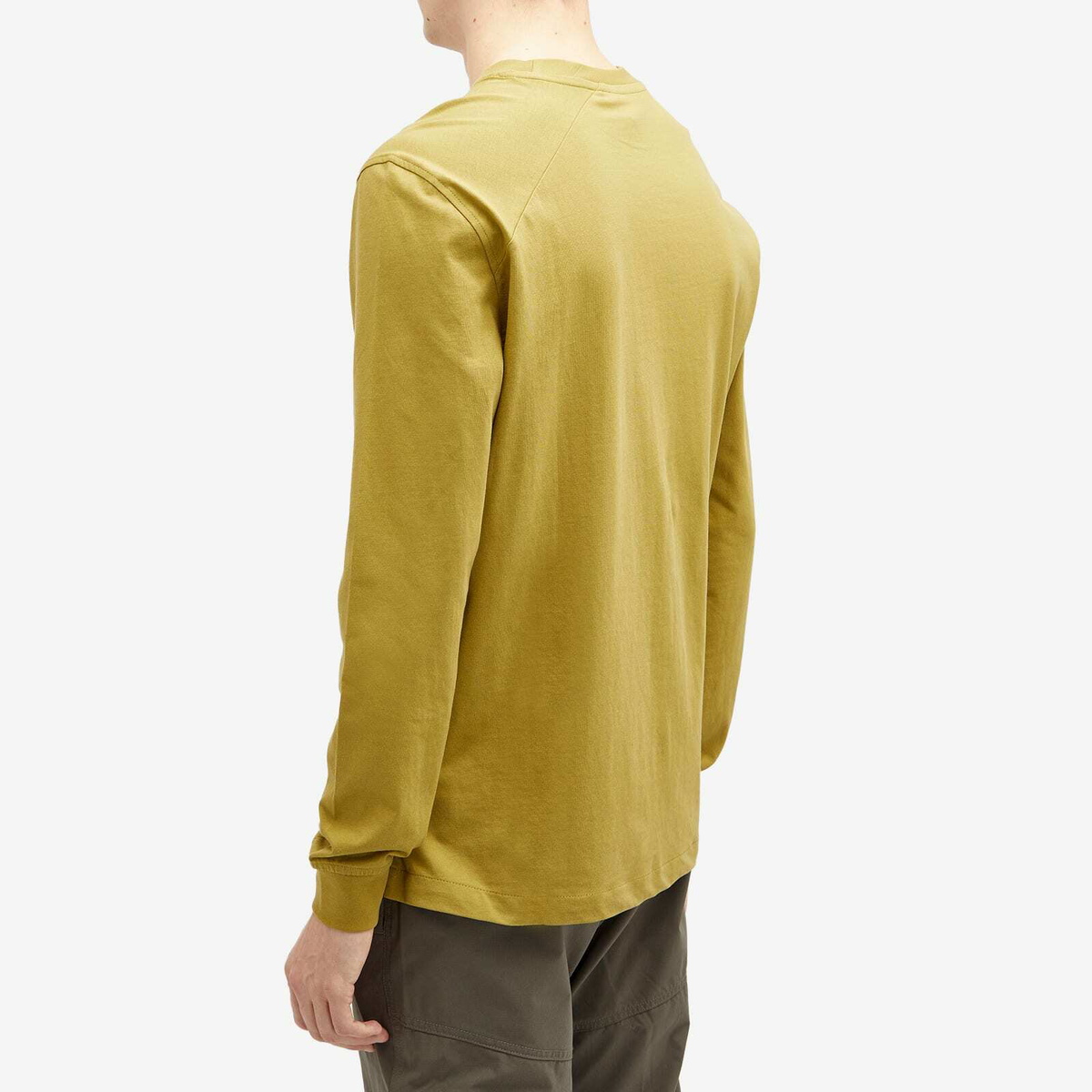 Klättermusen Men's Long Sleeve Root Logo T-Shirt in Meadow Green