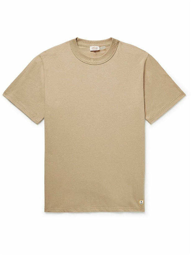 Photo: Armor Lux - Callac Logo-Appliquéd Cotton-Jersey T-Shirt - Neutrals