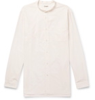 Camoshita - Grandad-Collar Cotton-Corduroy Shirt - Men - White