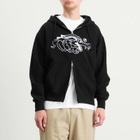 Pawa Speed Sports Men's Doggo Zip Hoodie in Black