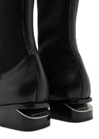 Alexander Wang Kane 40 Leather Sock Boots Black