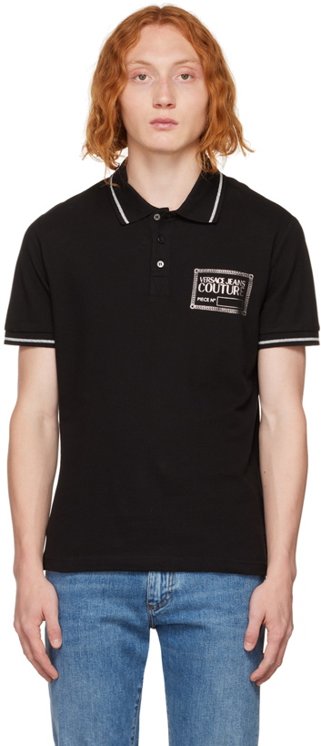 Photo: Versace Jeans Couture Black Piece Number Polo
