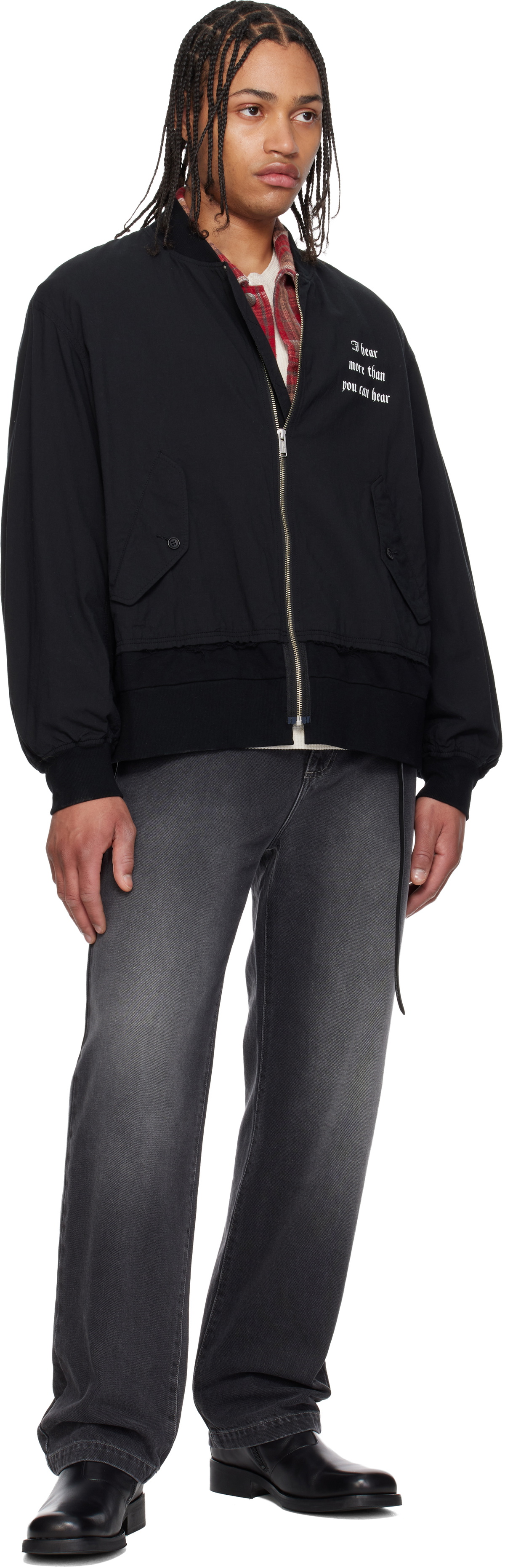 UNDERCOVER Black UP1F4201 Bomber Jacket