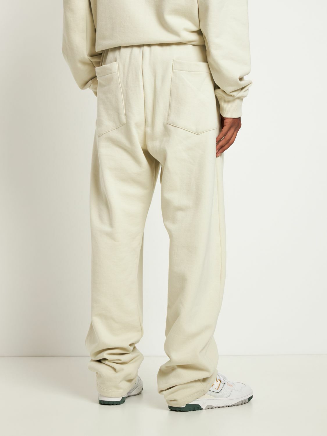 THE FRANKIE SHOP Pleated Cotton Sweatpants