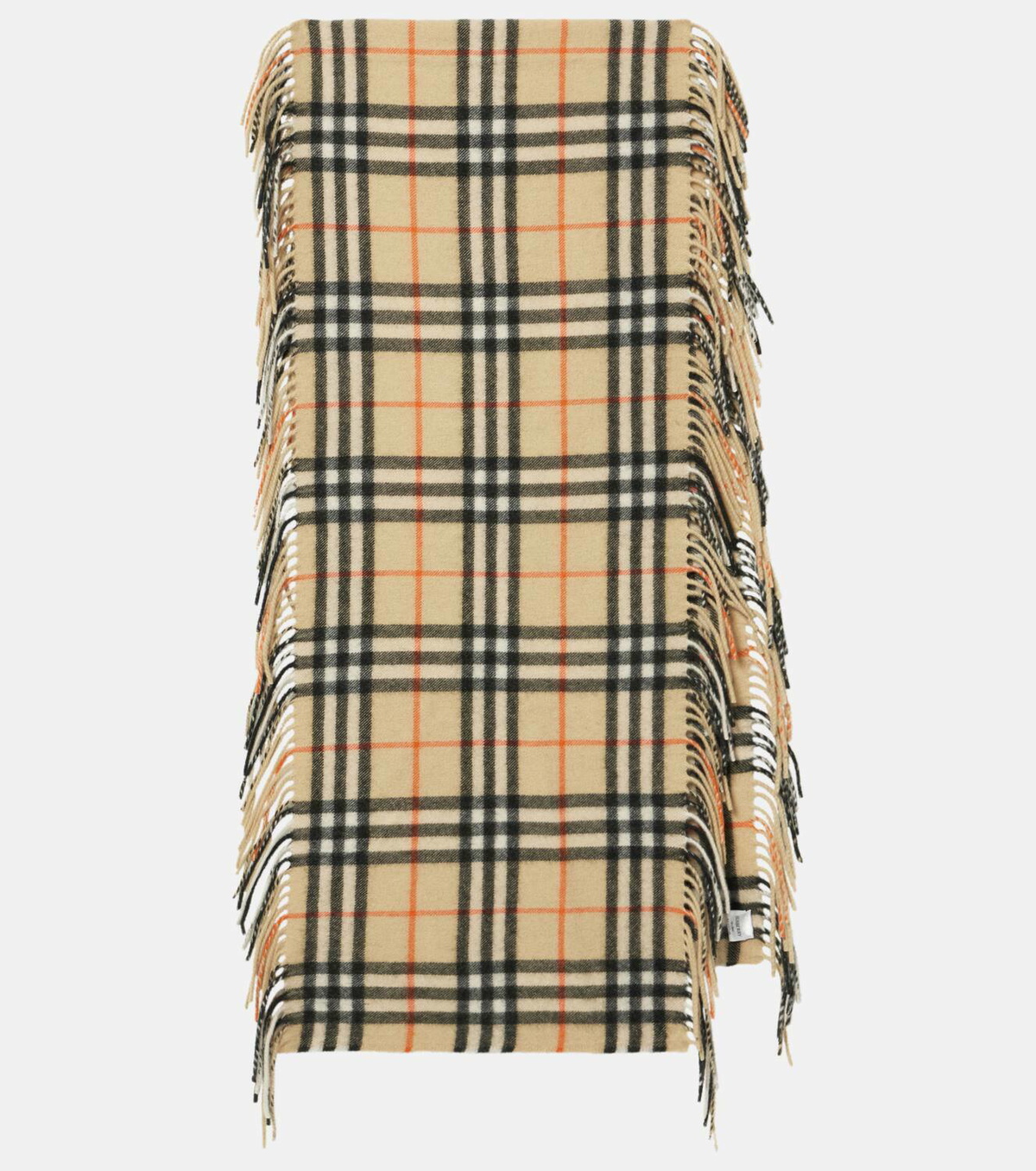 Burberry Fringed cashmere scarf Burberry