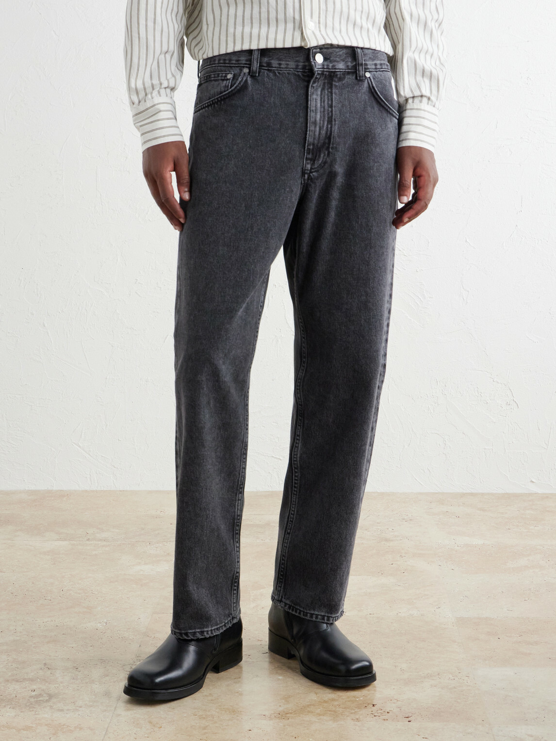 NN07 - Otis 1866 Straight-Leg Organic Jeans - Gray