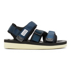 Suicoke Navy and Black KISEE-V Sandals