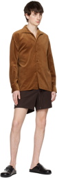 AURALEE Brown Finx Shirt