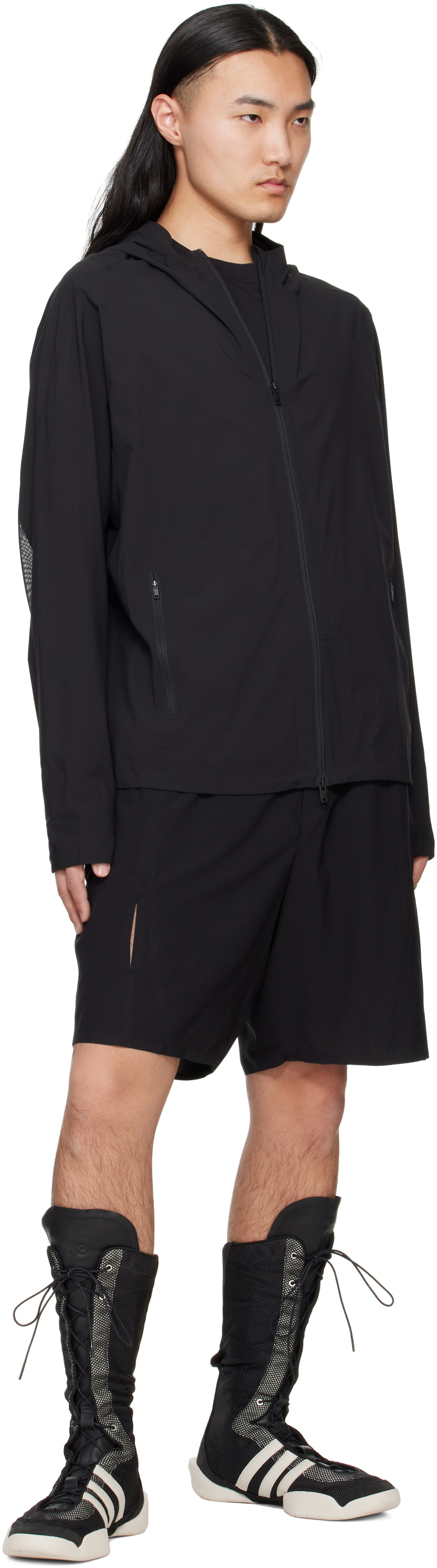Y-3 Black Cotton Sportswear