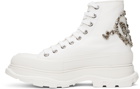 Alexander McQueen White Tread Slick High Sneakers