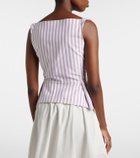 Vivienne Westwood Monday striped cotton top