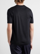 Zegna - Cotton-Jersey T-Shirt - Black