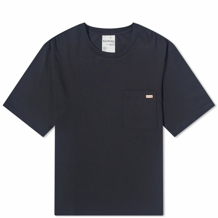 Photo: Acne Studios Men's Edie Pocket Pink Label T-Shirt in Black