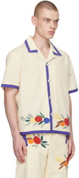 Bode Off-White Fruit Bunch Shirt