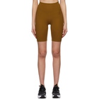 Girlfriend Collective Tan High-Rise Bike Shorts