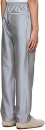 ERL SSENSE Exclusive Grey Silk Trousers