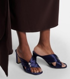 Jimmy Choo Rafi embellished satin mules