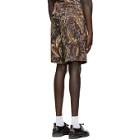 Nahmias SSENSE Exclusive Brown Silk Paisley Shorts