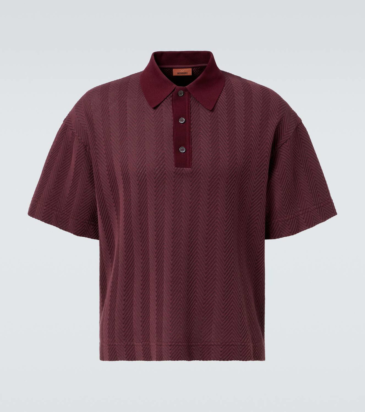 Missoni Zigzag cotton-blend polo shirt