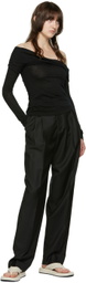 Maiden Name SSENSE Exclusive Black Emily Trousers