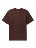 Nike - Sportswear Premium Essentials Logo-Embroidered Cotton-Jersey T-Shirt - Brown
