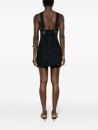 Sinead O'Dwyer Blue Tie Wool Minidress