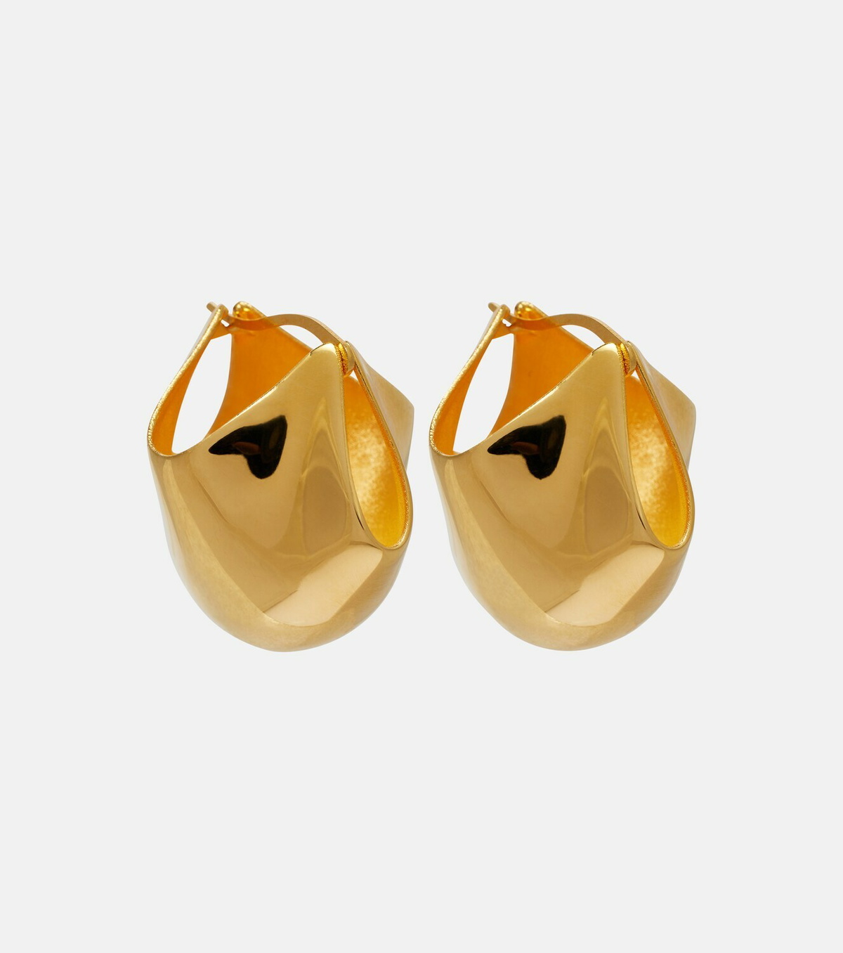 Khaite Lotus 18kt gold-plated earrings