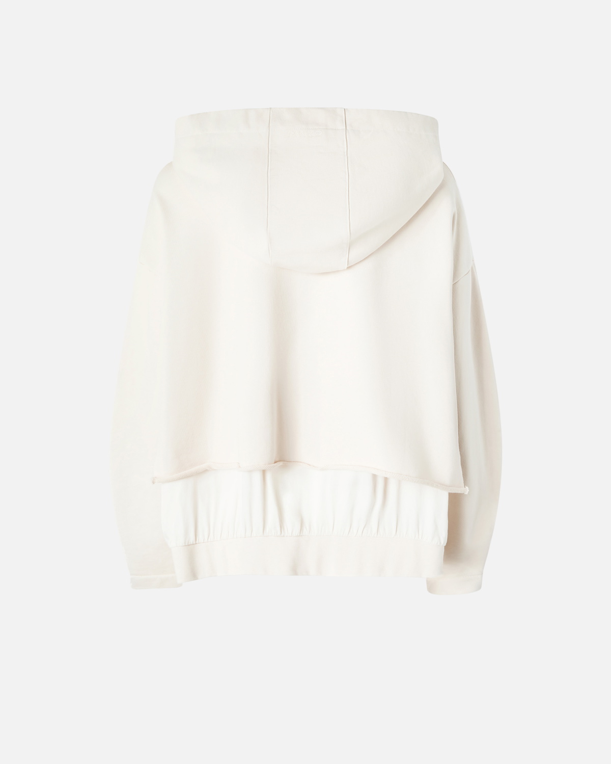 Pinko Oversized Sweatshirt With Twill Details Pink Pearl Grey
