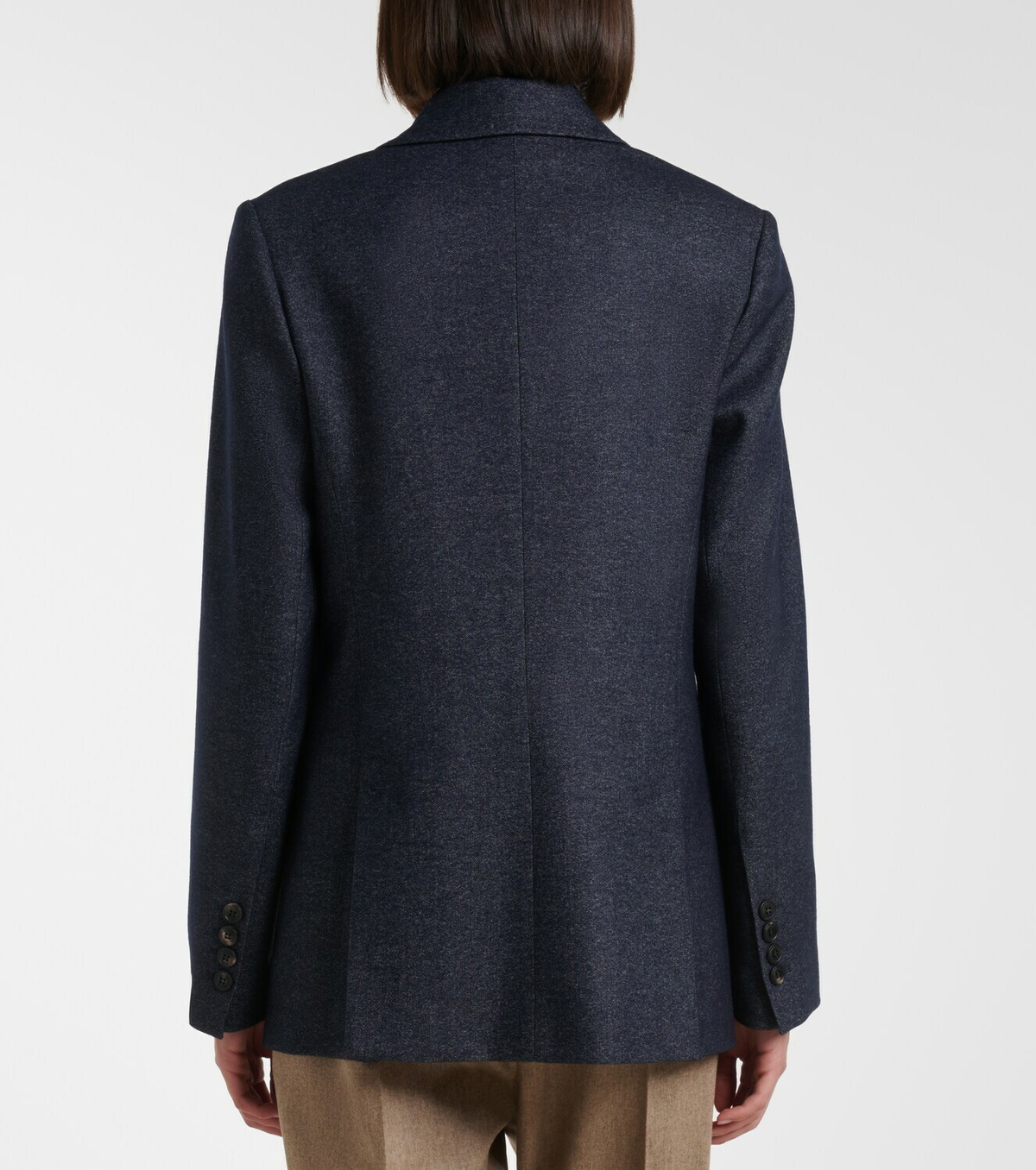 Eleventy Herringbone wool, cotton, and cashmere blazer