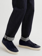 Paul Smith - Basso Suede-Trimmed ECO Leather Sneakers - Blue