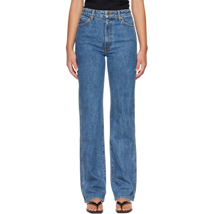 Photo: KHAITE Blue Danielle Stretch Jeans