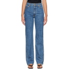 KHAITE Blue Danielle Stretch Jeans