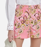 Pucci Printed cotton shorts