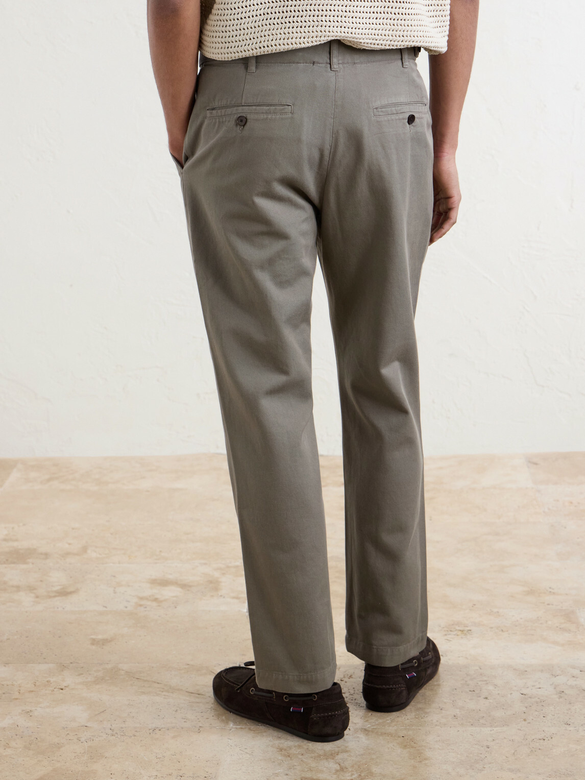 Mr P. - Daniel Tapered Pleated Cotton-Canvas Trousers - Gray