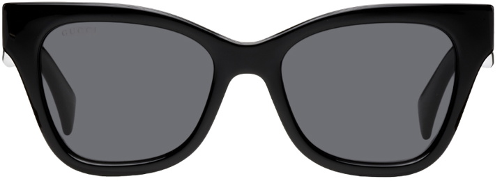 Photo: Gucci Black Cat-Eye Sunglasses