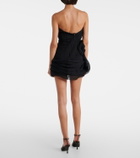 Magda Butrym Floral-appliqué tulle corset dress