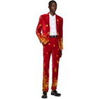 Paul Smith 50th Anniversary Red and Orange Velvet Gents Trousers