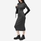Daily Paper Women's Lore Knit Midi Dress in Grey