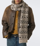 RRL Wool and cotton-blend scarf