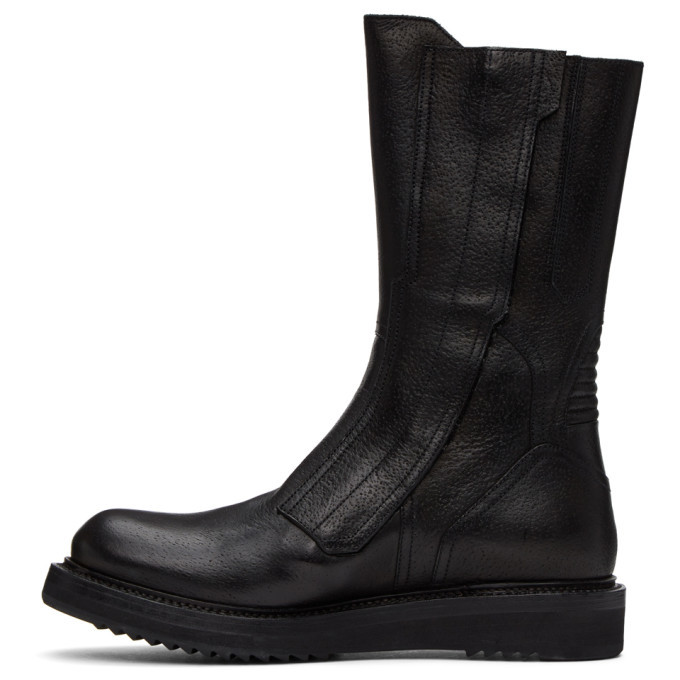 Rick Owens Black Motocross Creeper Boots Rick Owens