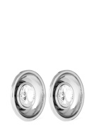 AREA - Crystal Medallion Earrings