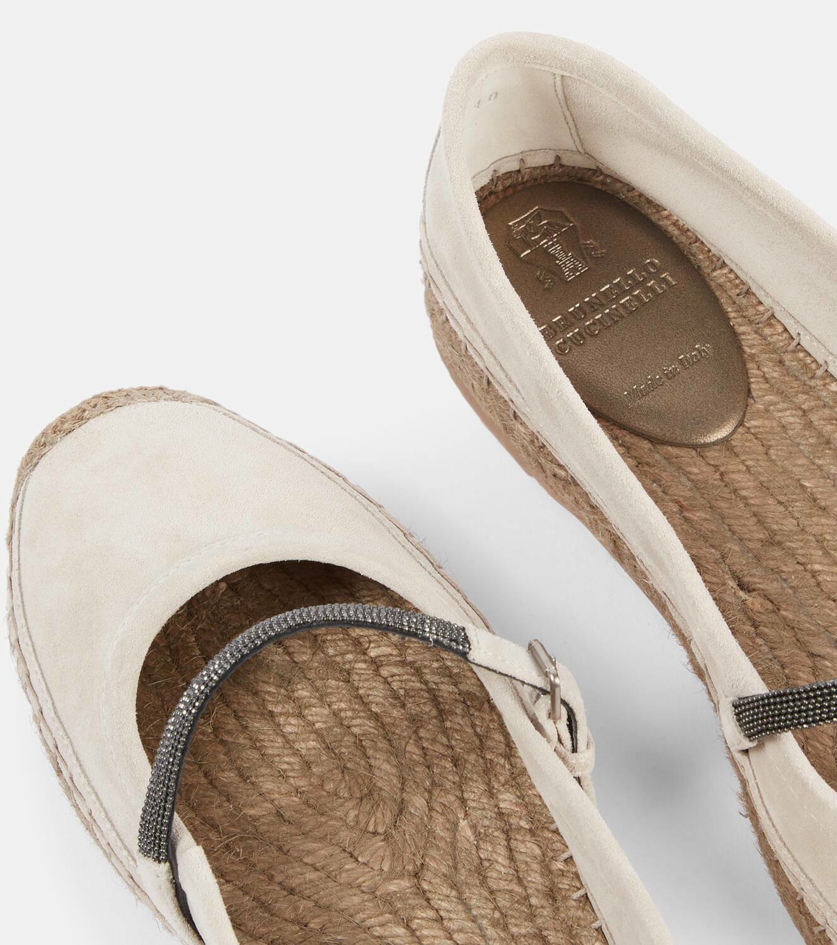Brunello Cucinelli Monili suede espadrilles