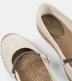 Brunello Cucinelli Monili suede espadrilles