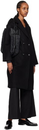 THIRD FORM Black Double-Breasted Coat